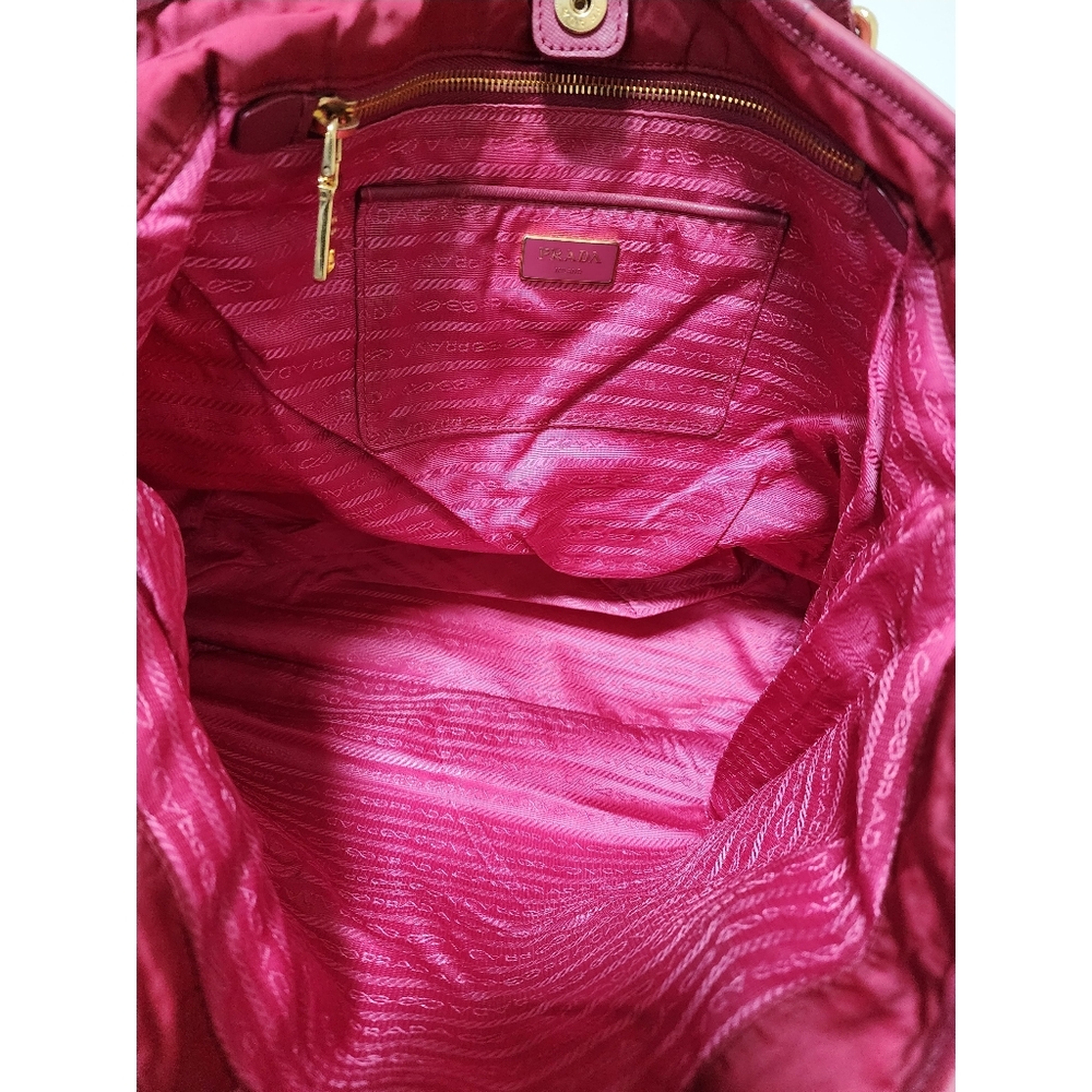 Prada Saffiano Leather Tote Bag Pink - Picture 13 of 13